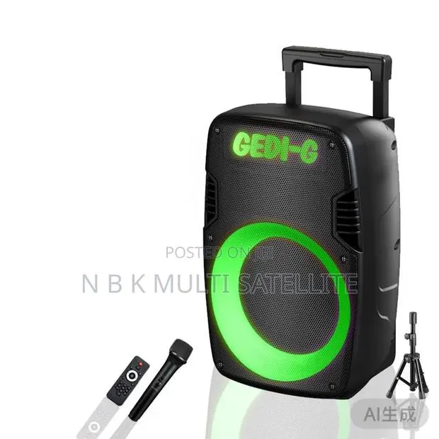 8 Inch High Power Bluetooth Speaker With 1 Wireless Mic and Braket · Photo 1
