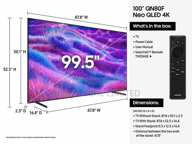 2025 Samsung 100inch Neo Qled 4k Mini Led Vision Ai Qe100qn80f · Photo 3