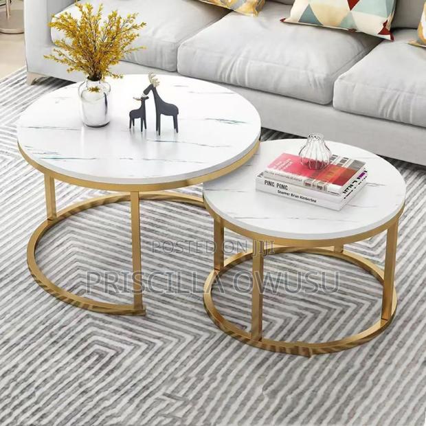 Marble Center Table Coffee Table (2 Set) · Photo 2