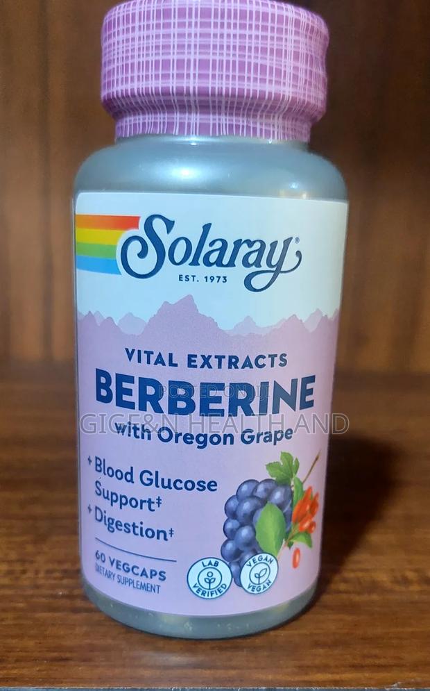 Solaray, Berberine With Oregon Grape, 60caps( Glucose and Digestive) · Photo 1