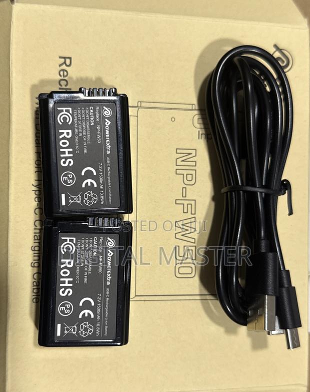 2 Kit Np-fw50 Usb-c Rechargeable Li-ion Battery (7.2v 1500mah 10.8wh) · Photo 2