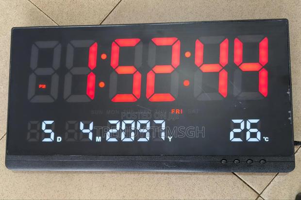 Large Digital Wall Mounted Clock Display · Photo 3