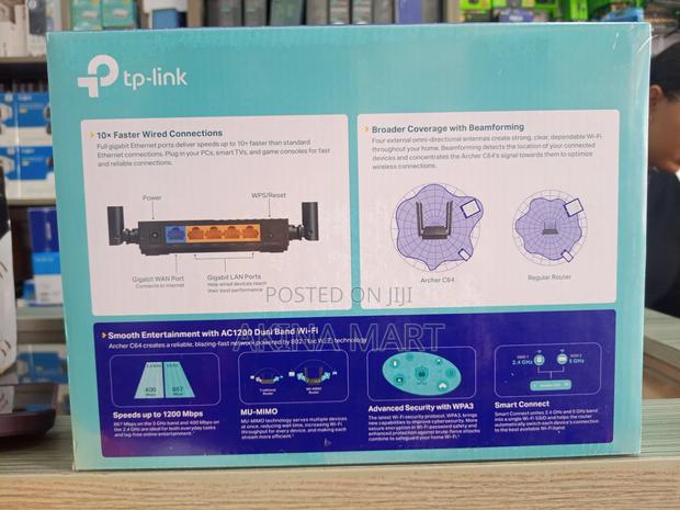 Tp Link Ac1200 Dual Band Full Gigabit Wifi Router Archer C64 · Photo 1
