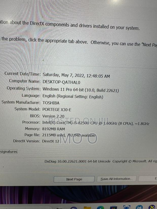 Laptop Toshiba X30 8GB Intel Core I5 SSD 256GB · Photo 3