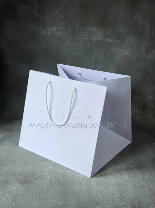 White Glossy Paper Bags · Photo 1