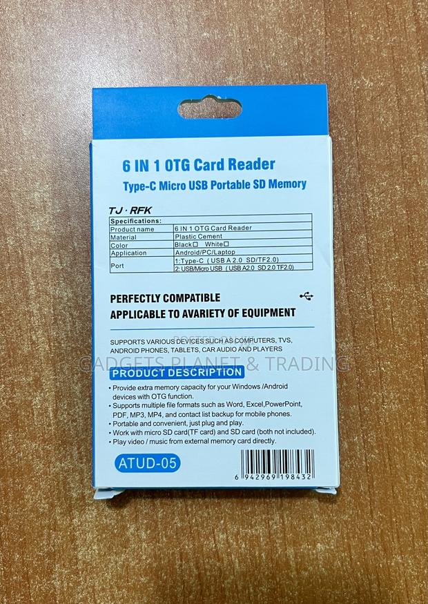 6 in 1 Type C Otg Card Reader - Atud-05 · Photo 4