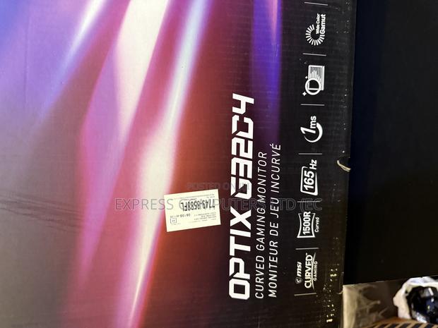 Msi 32 Inches Curved Edgeless Gaming Monitor 165hz Brand New · Photo 2