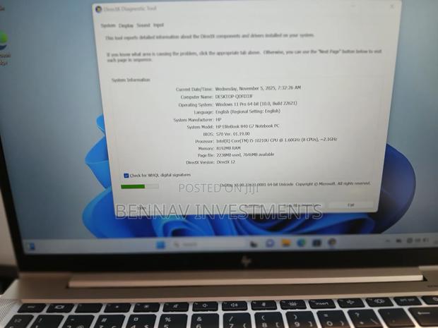 Laptop HP EliteBook 840 G7 8GB Intel Core i5 SSD 256GB · Photo 5