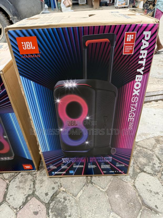 JBL Partybox Stage 320 Portable Party Bluetooth Speaker With Wheels · Photo 4