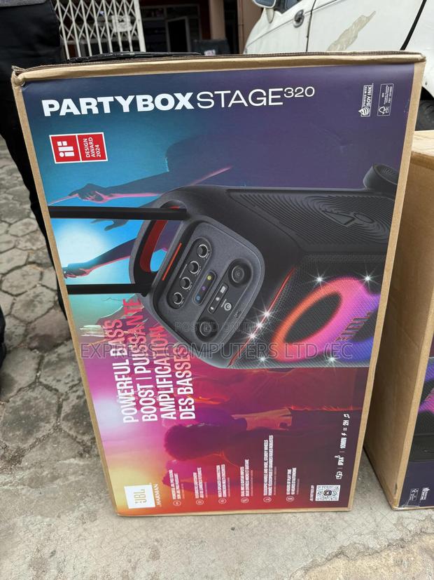 JBL Partybox Stage 320 Portable Party Bluetooth Speaker With Wheels · Photo 1