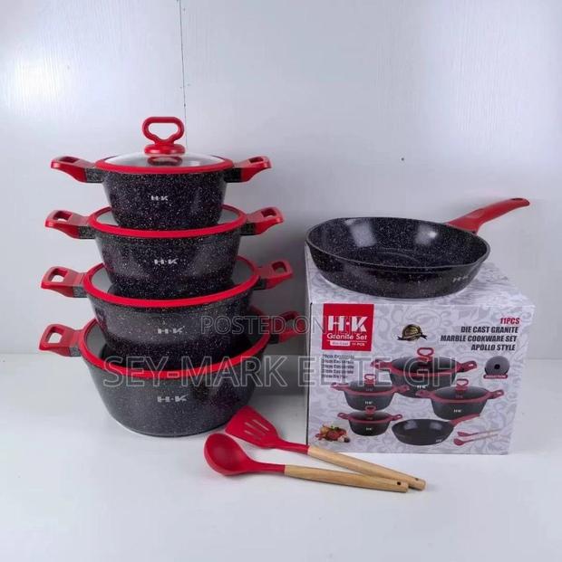 11pcs Hk Granite Cookware Set · Photo 1