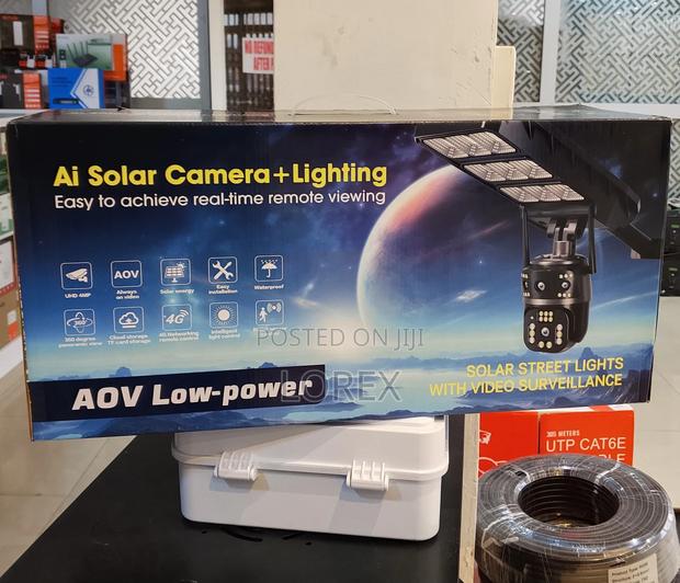 Solar Street Light Camera Dual Lens 4g Sim 2way Talk · Photo 1