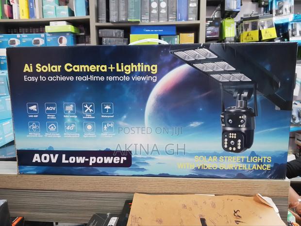 Ultra Ai Aov Solar Street Light Dual Lens Camera 4g · Photo 1