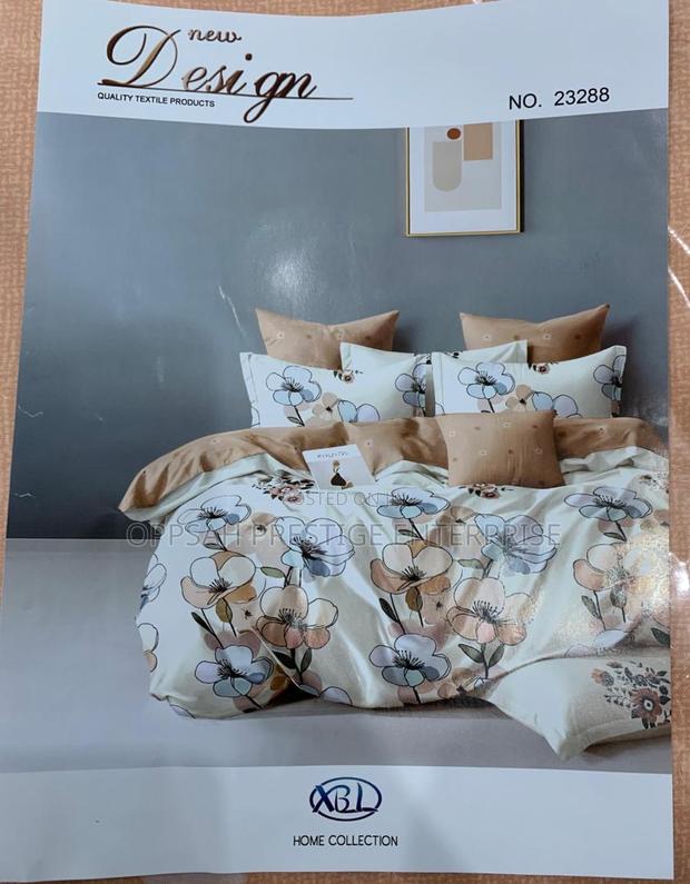 Luxury Super King Size Floral Bedding Set – 7 Pieces, 130% Pure Cotton · Photo 2