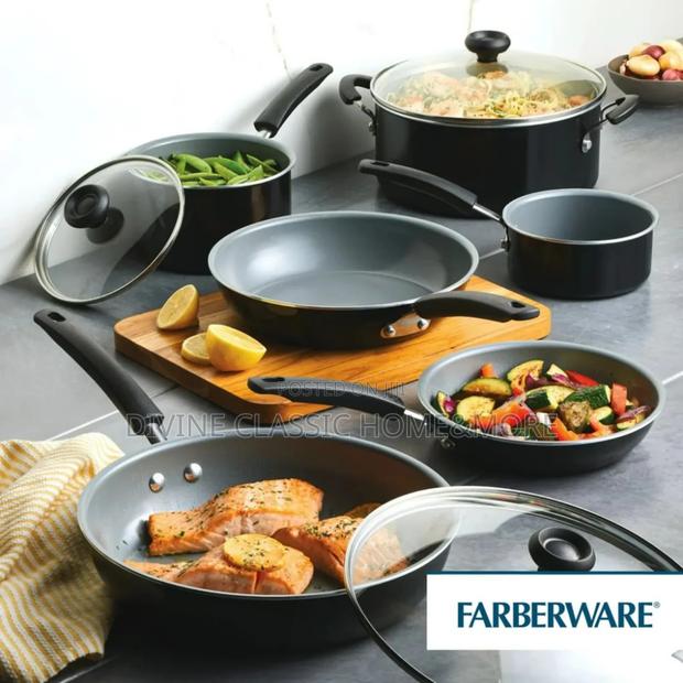 Farberware 14 PCS Ceramic Nonstick Cookware Set With Cooking Tools · Photo 3