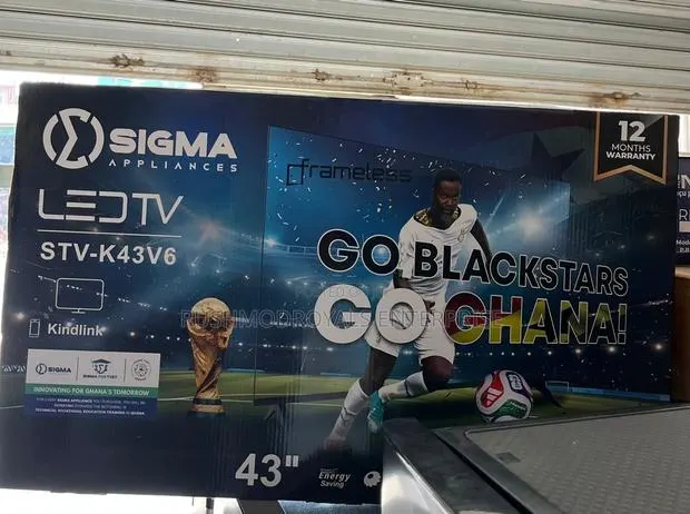 Sigma 43′′ FHD Smart Android Digital Frameless Satellite TV STV-K43V6 · Photo 1