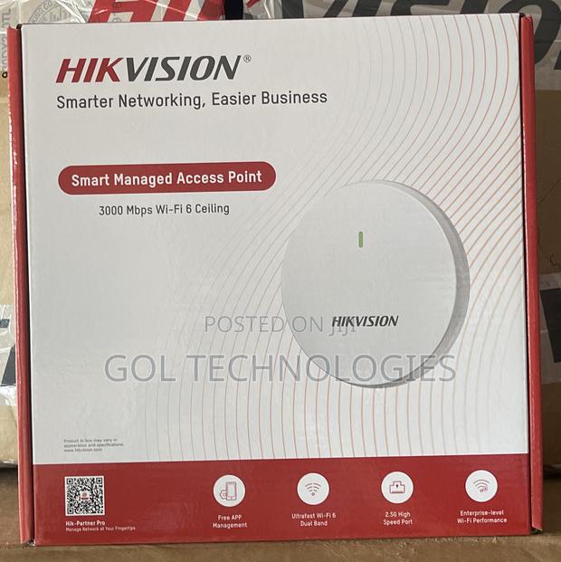 Hikvision Ceiling Access Point 3000 MBPS Wi-Fi 6 Smart Managed Ap · Photo 1