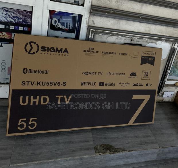 Brand New Lastest Sigma 55 Inch Led Digital Satellite Ultra Tv · Photo 1