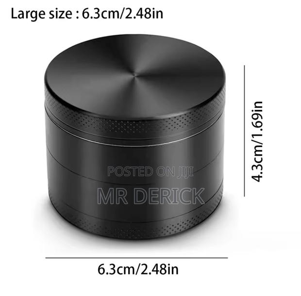 63mm 4 Layers Premium Zinc Alloy Herb Grinders for Smoking · Photo 1