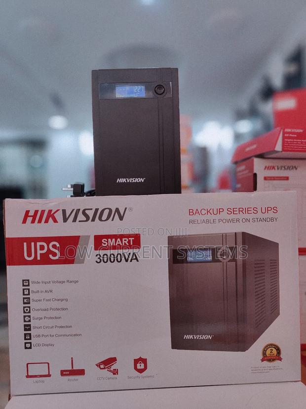 Hikvision 3000va Back Up Ups With Avr 1800 W 3kva Online · Photo 1