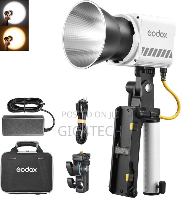 Godox Ml60iibi Bi-Color Led Monolight Kit1 and Ak-B01 Battery Handgrip · Photo 1