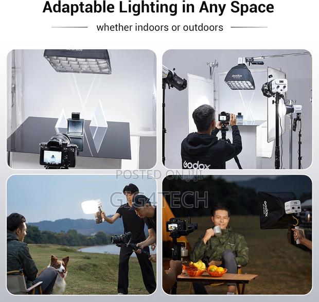 Godox Ml60iibi Bi-Color Led Monolight Kit1 and Ak-B01 Battery Handgrip · Photo 3