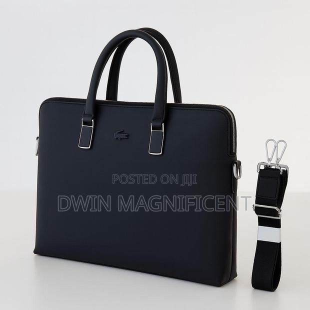 Unisex Waterproof Leather Briefcase Shoulder Laptop Business Bag. · Photo 1