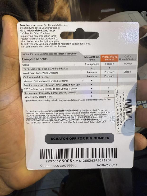 Microsoft 365 Personal, 12 Months Subscription Original With Keys · Photo 2