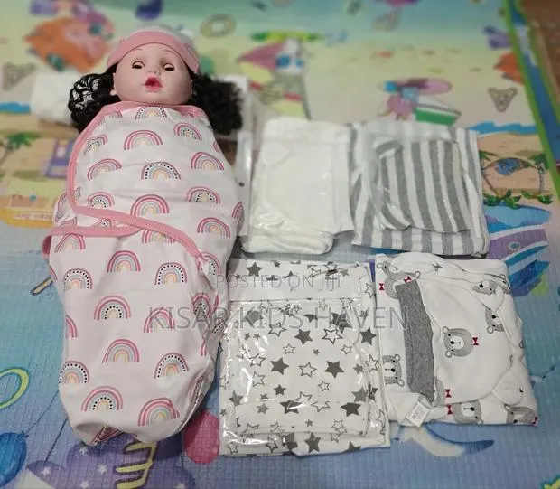 Baby Swaddle With Cap 0 to 3months · Photo 1