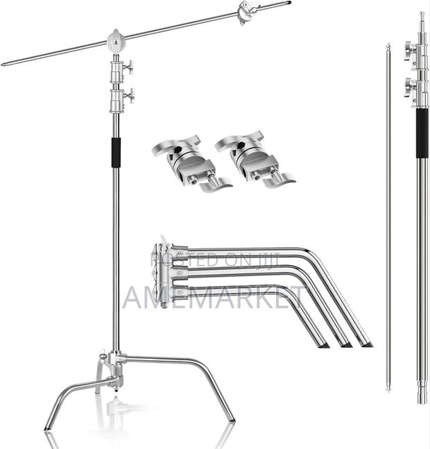 Stainless Steel Heavy Duty C Stand With Boom Arm-photography Stand · Photo 1