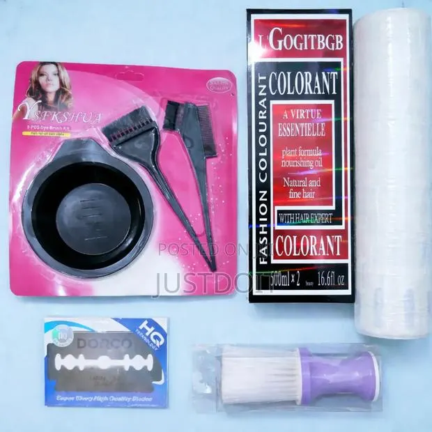 Neckroll + Neck Duster + Blade + Dye Bowl + Dye · Photo 1