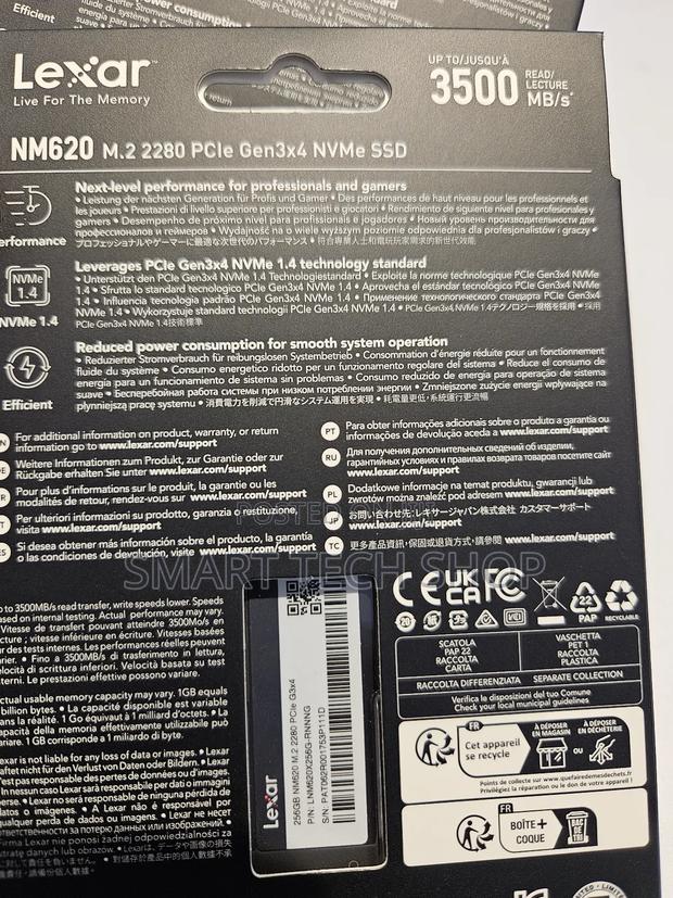 Lexar 256gb Nvme Pcie 3x4 M.2 2280 SSD Drive for Laptops 3500mbps · Photo 2