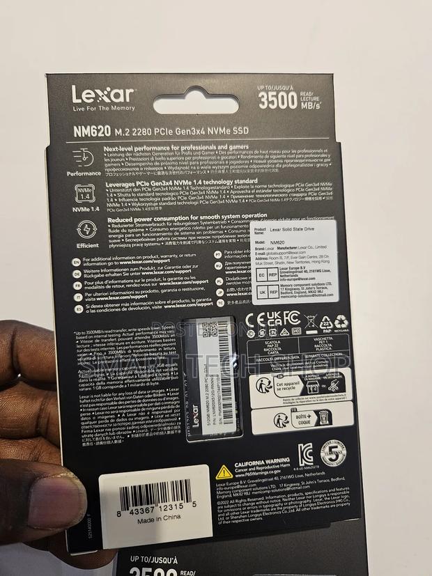 Lexar 512gb Nvme Pcie 3x4 M.2 2280 SSD Drive for Laptops 3500mbps Genu · Photo 3