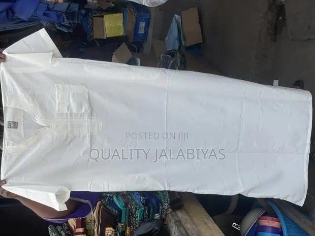 Quality Shortsleeved Jalabiya (Offwhite) · Photo 1