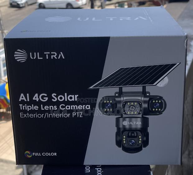 Ultra Ai 4g Solar Triple Lens Camera 6mp Ultra 4g Solar Camera · Photo 1