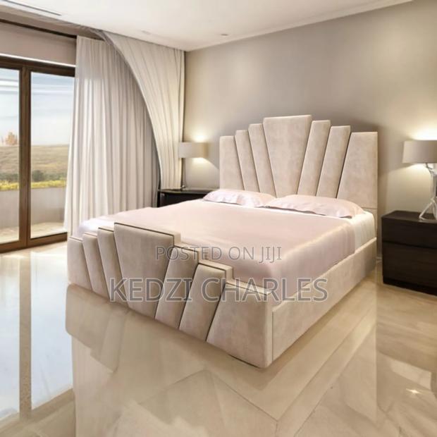 Queen Size Bed and Bed Frame With Side Drawers · Photo 1