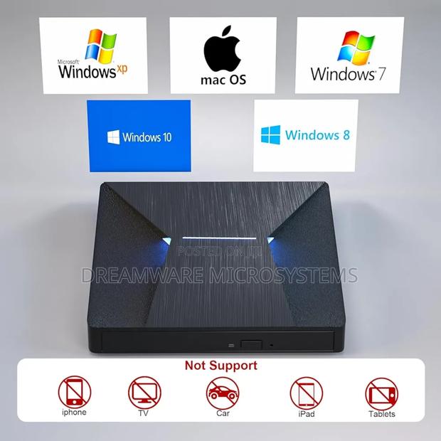 External Blu Ray Drive, Portable Bluray Drive Usb 3.0 And Type-c Bd · Photo 2