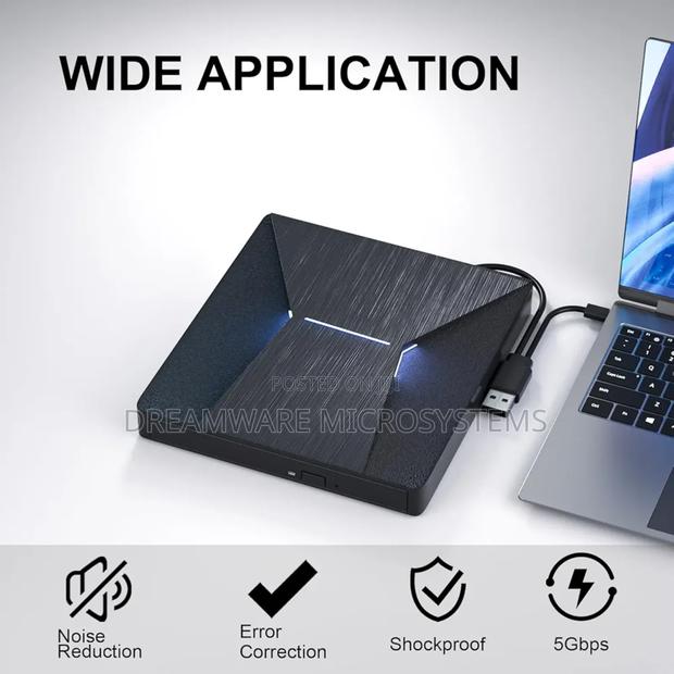 External Blu Ray Drive, Portable Bluray Drive Usb 3.0 And Type-c Bd · Photo 1