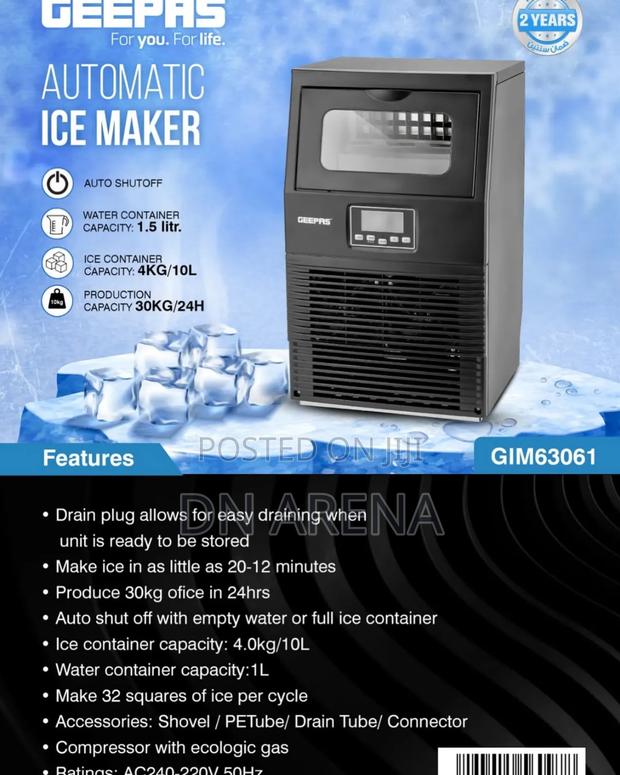 Geepas Automatic Commercial Ice Cube Maker 30kg · Photo 2