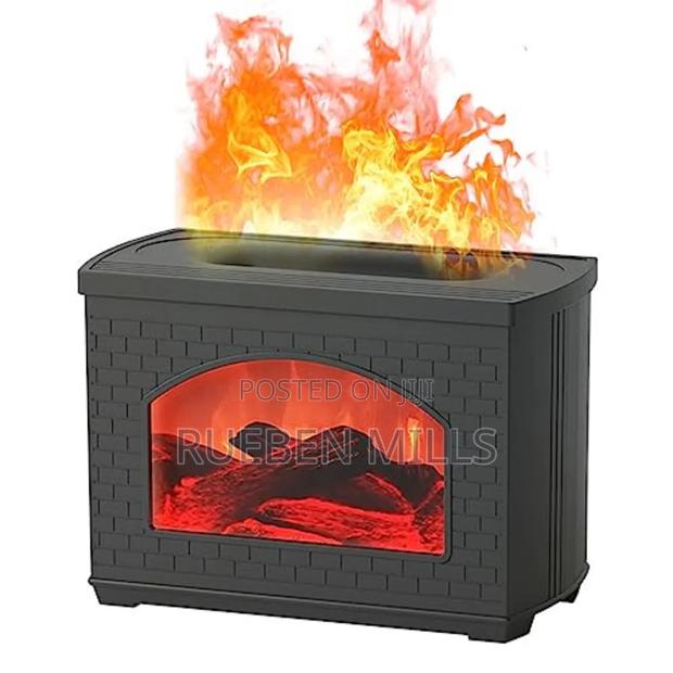 Miokycl 270ml Mist Diffuser Humidifier Simulated Fireplace Design · Photo 1