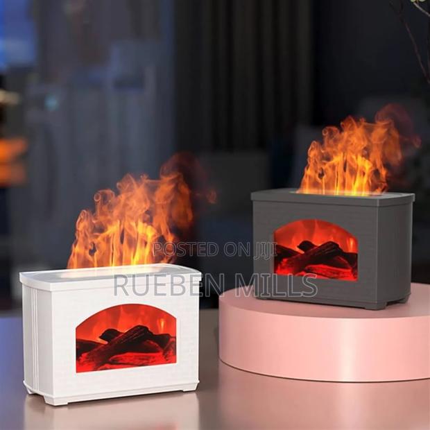 Miokycl 270ml Mist Diffuser Humidifier Simulated Fireplace Design · Photo 2