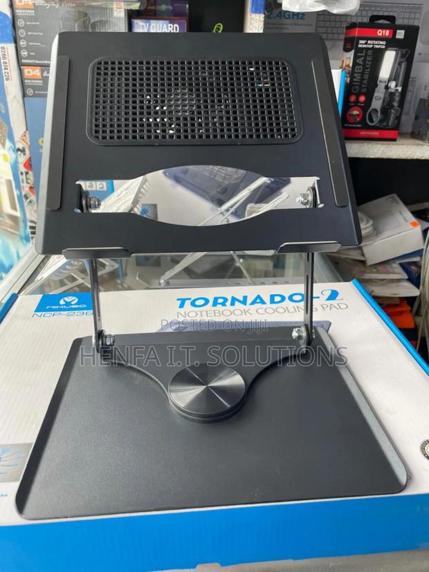 360° Metallic Laptop Stand With Inbuilt Double Fan · Photo 5