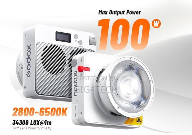 Godox Ml100bi Bi-color Led Light With 36° Lens V-mount Handgrip Kit2 · Photo 4
