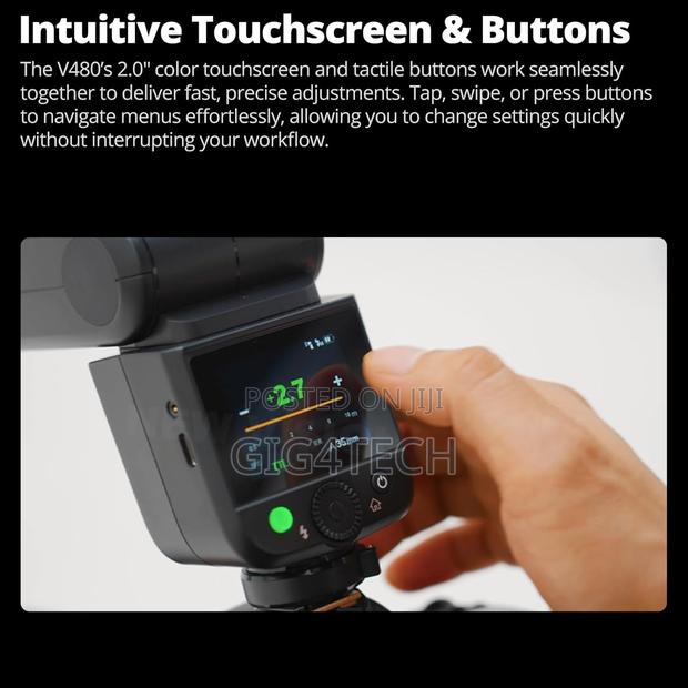 Godox V480c Camera Flash for Canon Gn50 High Output Speedlite · Photo 4