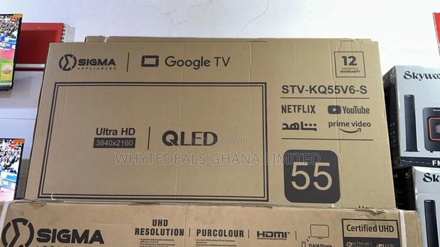 Sigma 55" Smart Android Qled Tv| Bluetooth| Voice-control| Uhd 4k|2025 · Photo 1