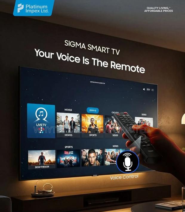 Sigma 55" Smart Android Qled Tv| Bluetooth| Voice-control| Uhd 4k|2025 · Photo 3