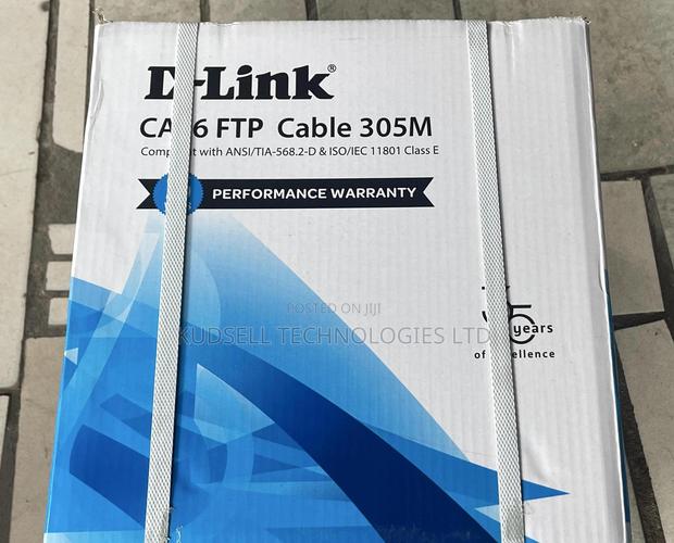 Dlink Cat 6 FTP 24 Awg PVC Solid Cable – 305m Grey · Photo 1