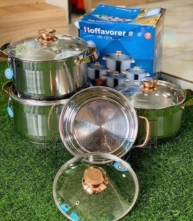 8pcs Hoffavorer Stainless Cookware Set · Photo 1