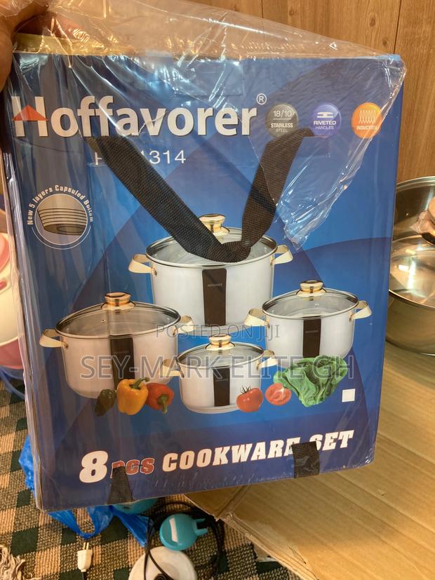 8pcs Hoffavorer Stainless Cookware Set · Photo 2