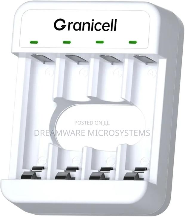 Granicell Aa Aaa Rechargeable Batteries With 4 Bay Battery Charger · Photo 1